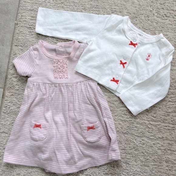 8 Piece Girl's Maggie & Zoe, bon bebe, Carter's... Mix & Match Bundle - Size 0-3 - Picture 5 of 14